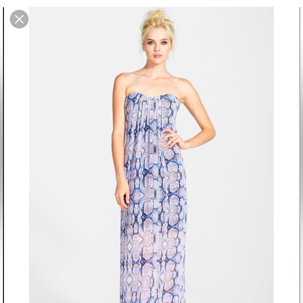 Like Mynded Snakeskin Maxi Dress
